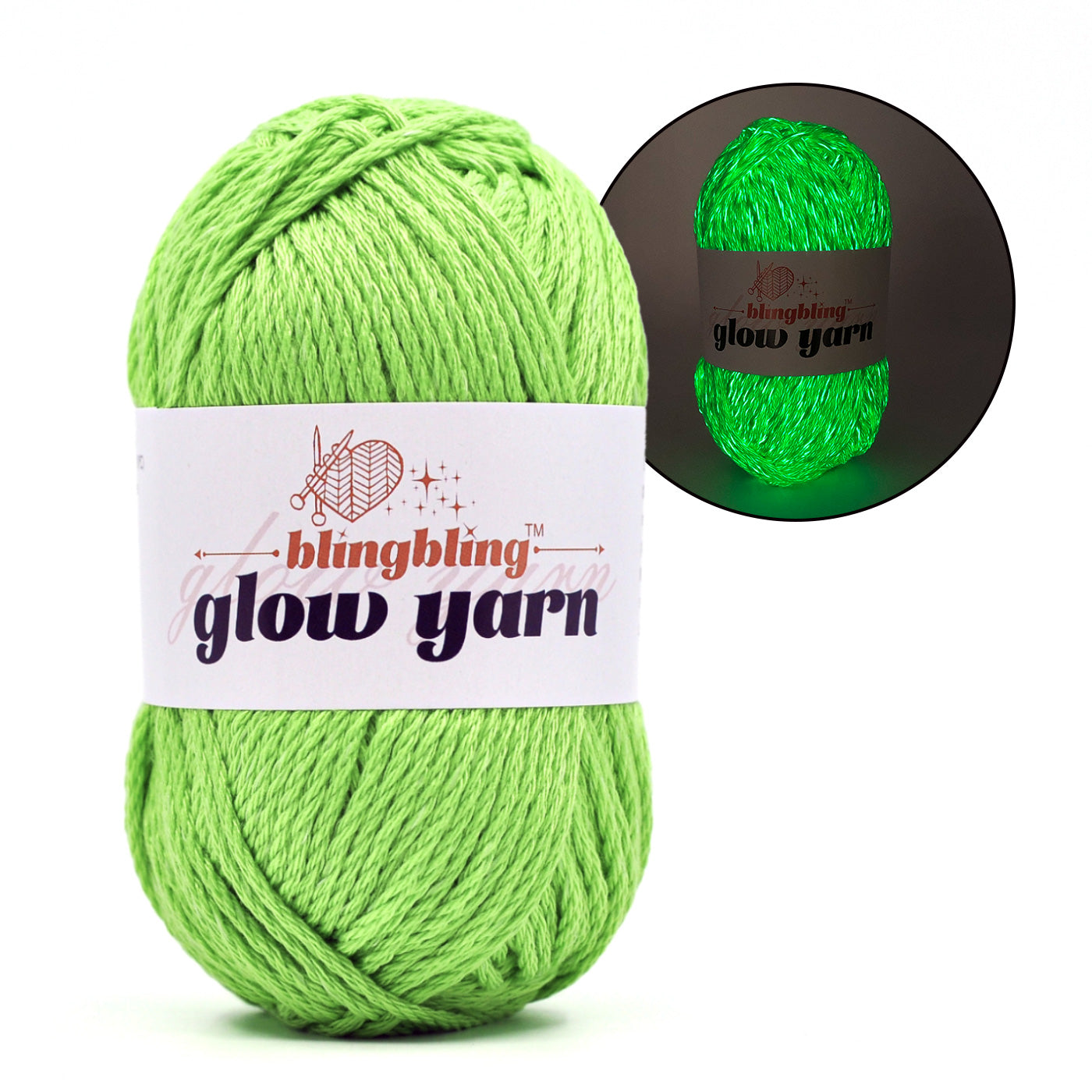 2024 New Premium Glow-in-the-Dark Yarns(5 color package)
