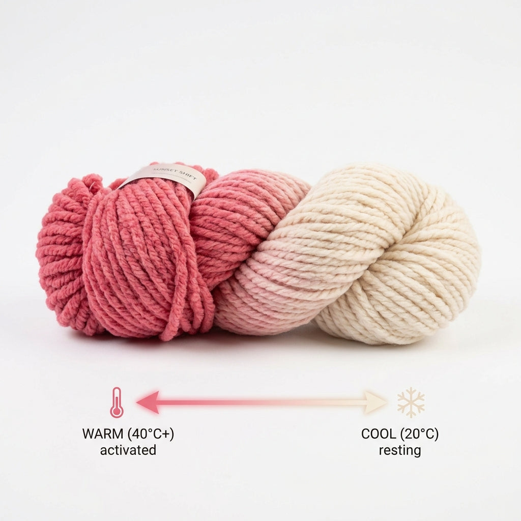 Color-changing yarn 2026 - thermochromic yarn by BlingBlingYarn