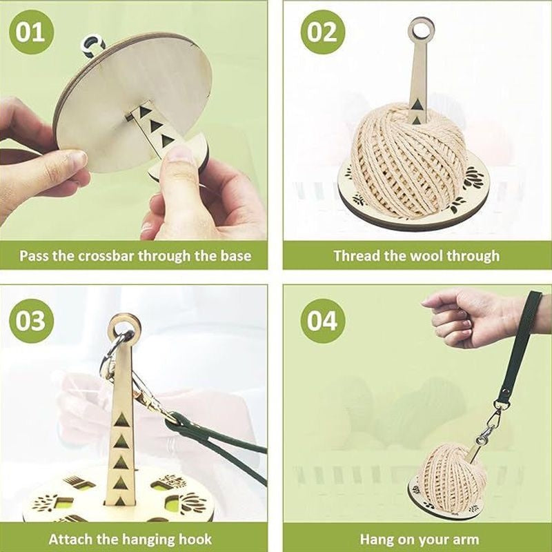 🎉2024 New Year Hot Sale 45% OFF💐Portable Wrist Yarn Holder, Travel Wrist Hanging Yarn Dispenser, Gift for Crocheter