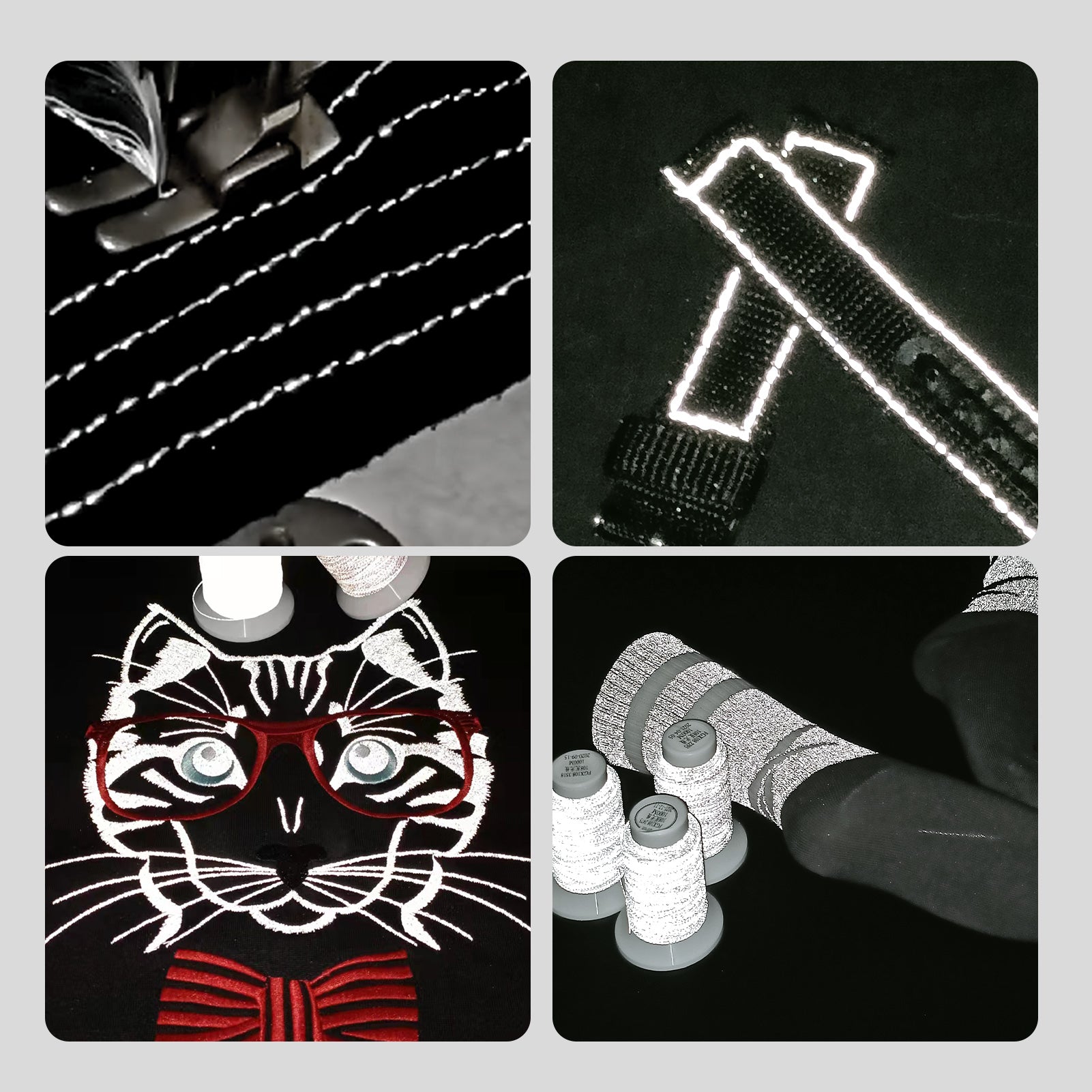 Reflective Machine Sewing Thread for Safety and Style(1000M)