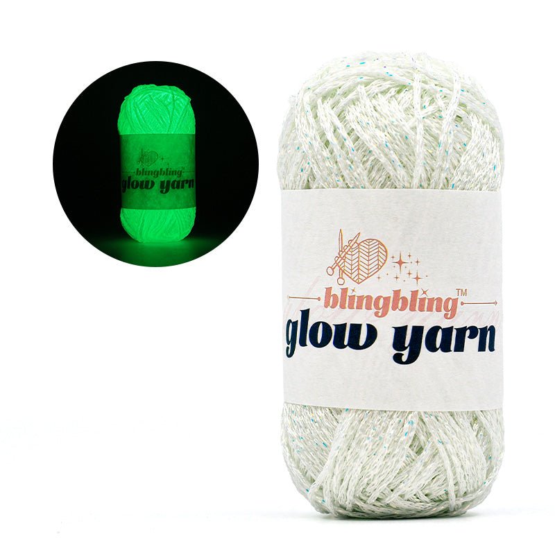 Glow - in - Dark Hollow Yarn for DIY Handbag Purse Basket Cushion Crochet Bag(3 color) - BlingBlingYarnGlow - in - Dark Hollow Yarn for DIY Handbag Purse Basket Cushion Crochet Bag(3 color)yarnBlingBlingYarnBlingBlingYarnYGMX60-1001-50g
