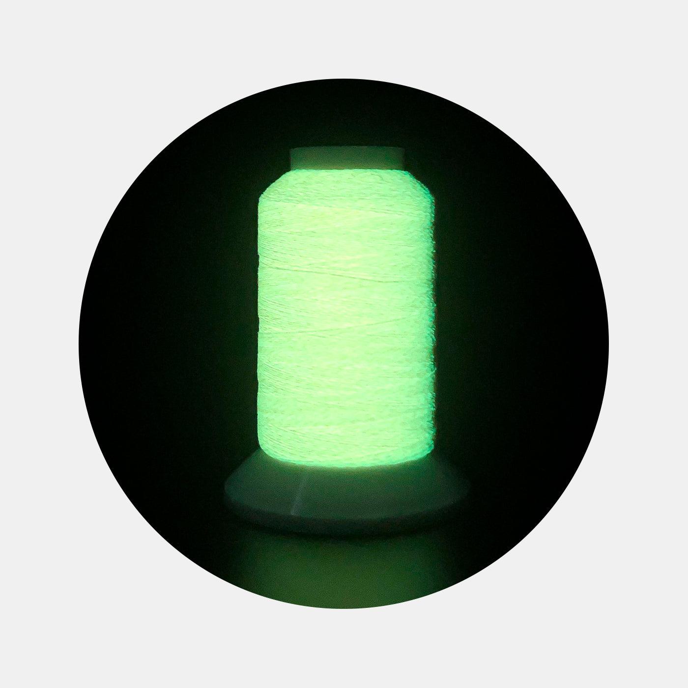 Glow-in-the-Dark Embroidery Thread Set - 12 Colors Package (300M) - BlingBlingYarn