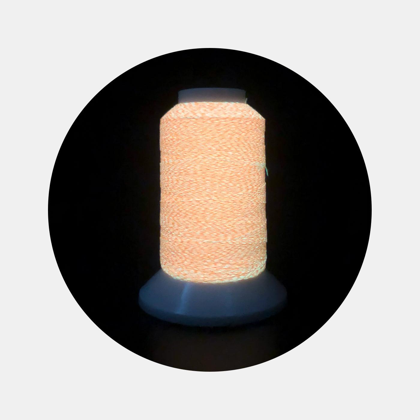 Glow-in-the-Dark Embroidery Thread Set - 12 Colors Package (300M) - BlingBlingYarn