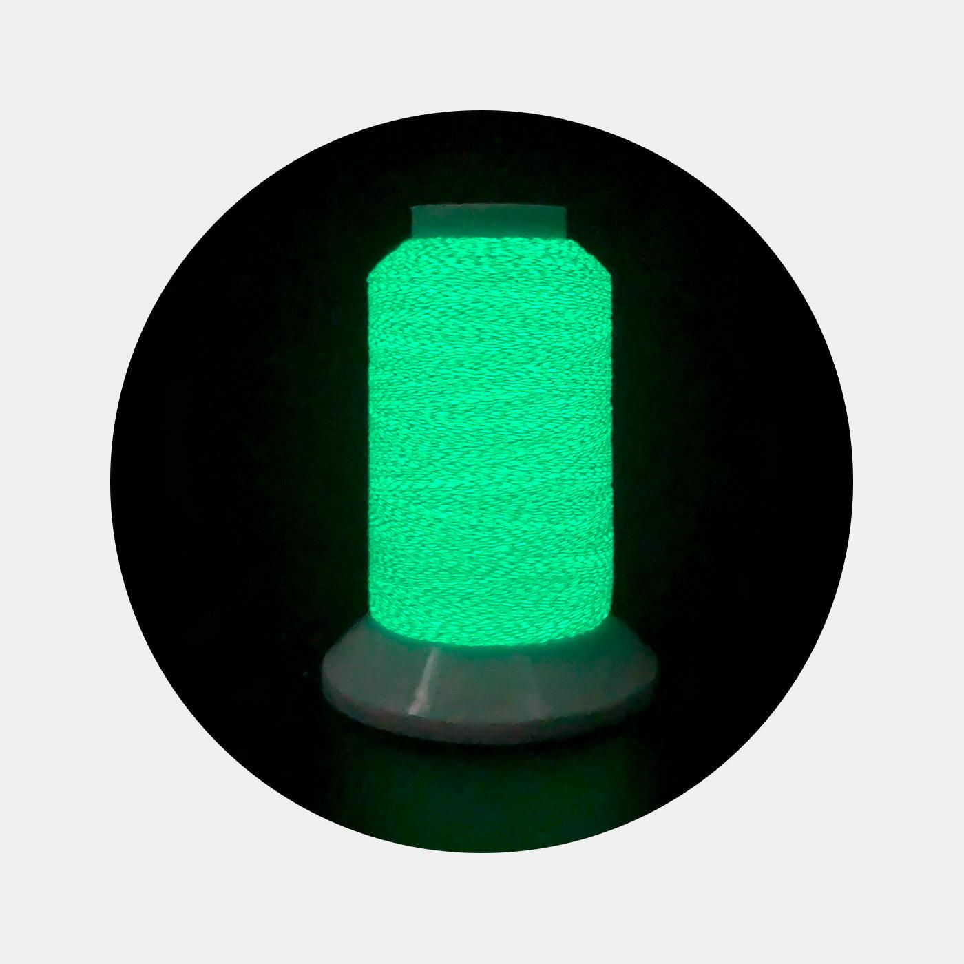 Glow-in-the-Dark Embroidery Thread Set - 12 Colors Package (300M) - BlingBlingYarn