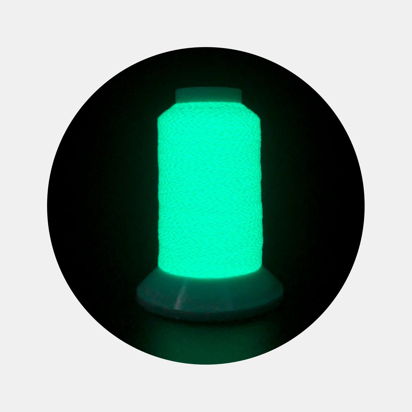 Glow-in-the-Dark Embroidery Thread Set - 12 Colors Package (300M) - BlingBlingYarn