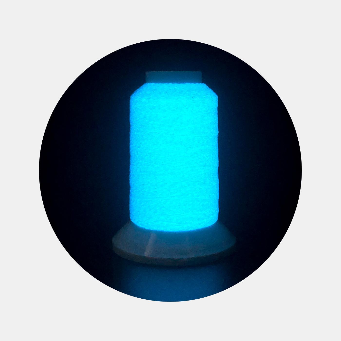 Glow-in-the-Dark Embroidery Thread Set - 12 Colors Package (300M) - BlingBlingYarn