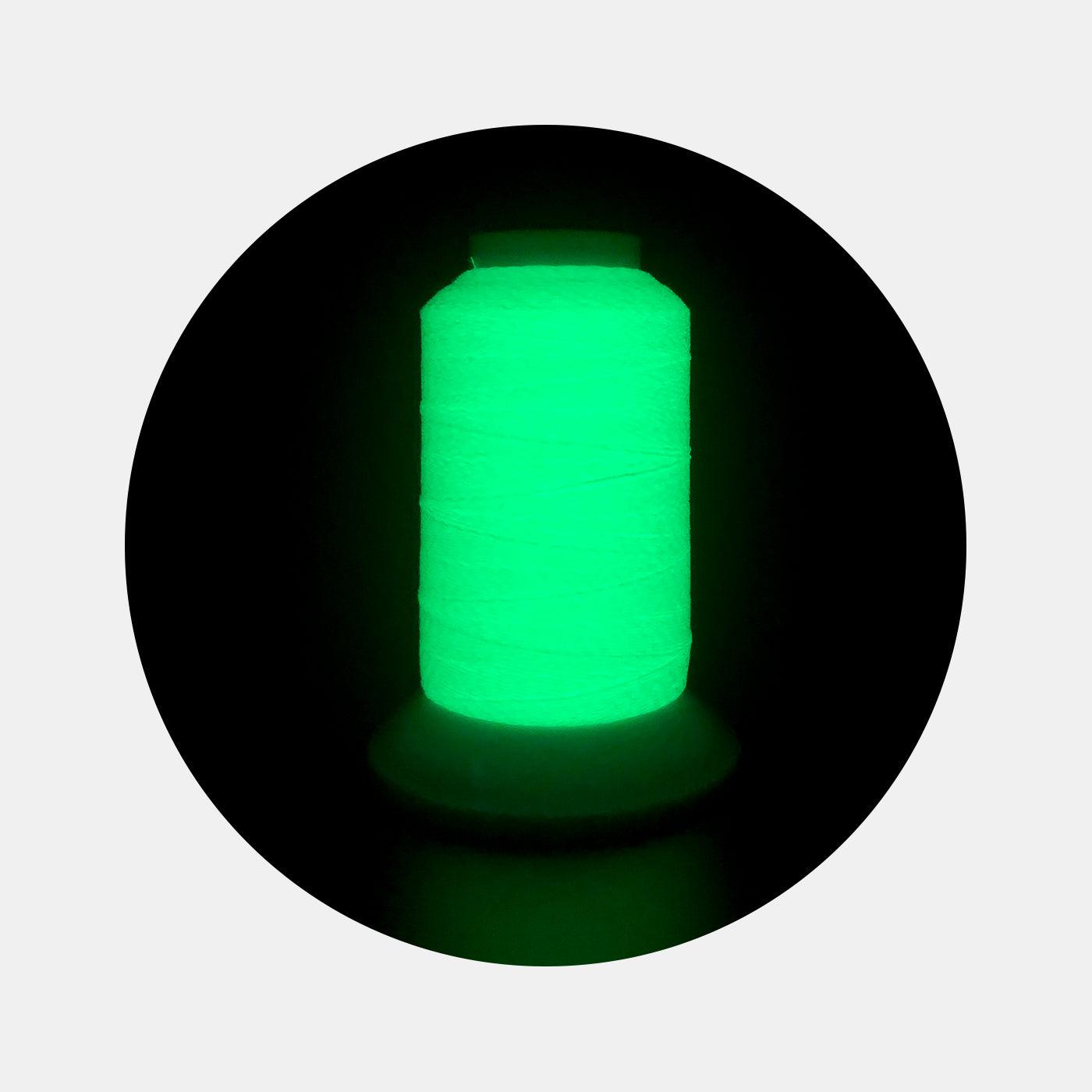 Glow-in-the-Dark Embroidery Thread Set - 12 Colors Package (300M) - BlingBlingYarn