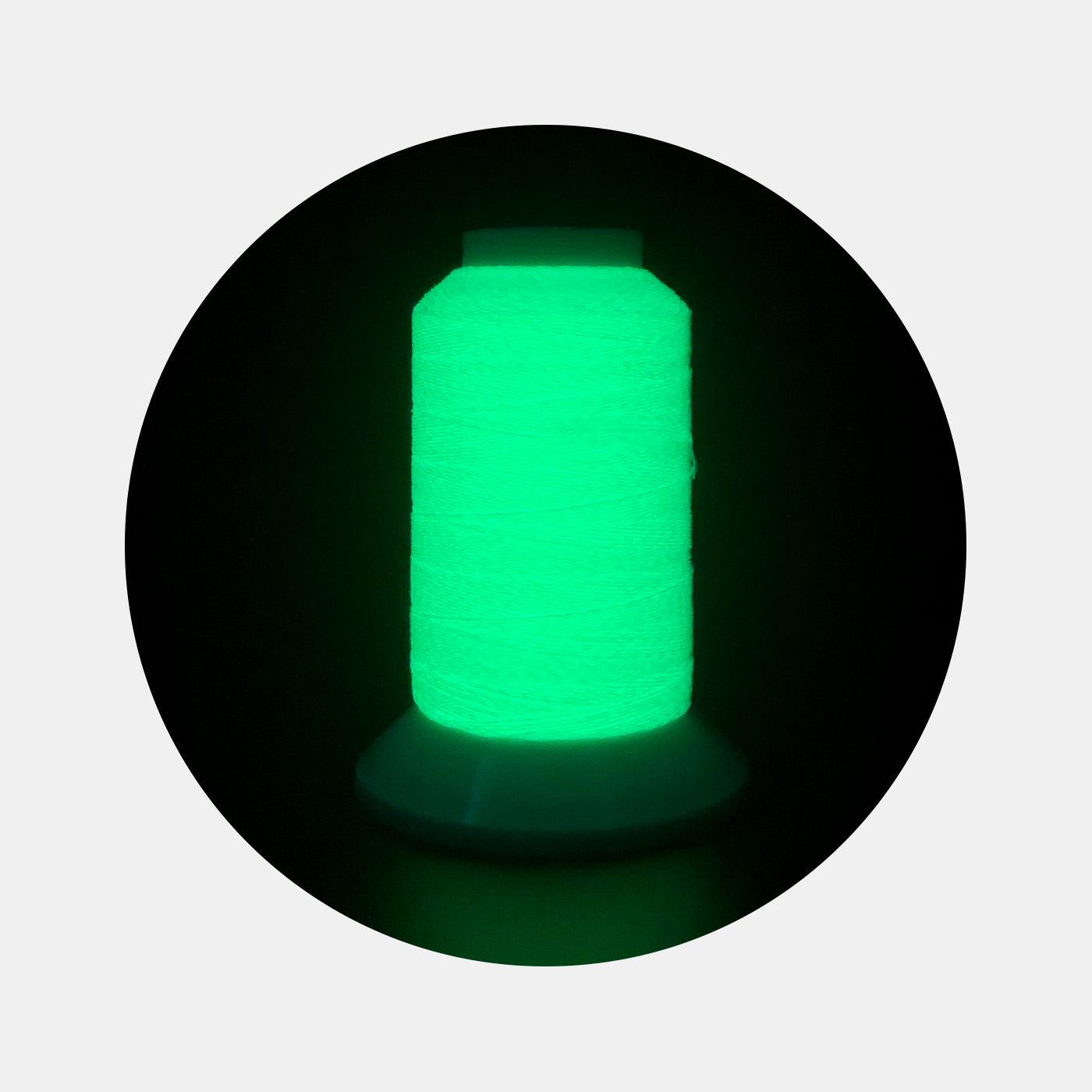 Glow-in-the-Dark Embroidery Thread Set - 12 Colors Package (300M) - BlingBlingYarn