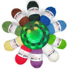 Glow-in-the-Dark Metallic Yarn - Premium Quality for Crochet & Knitting - 40 Colors