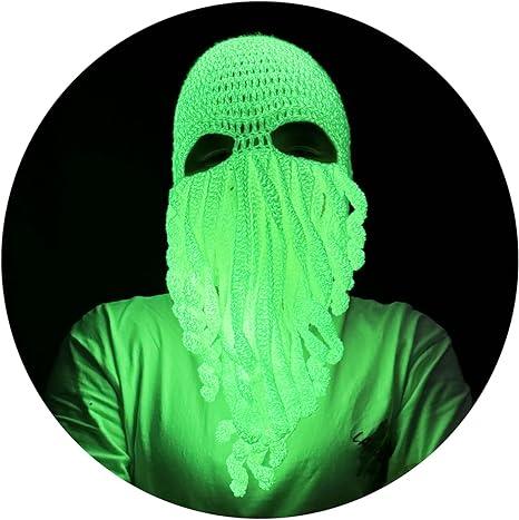 Glow in dark octopus hat - front view