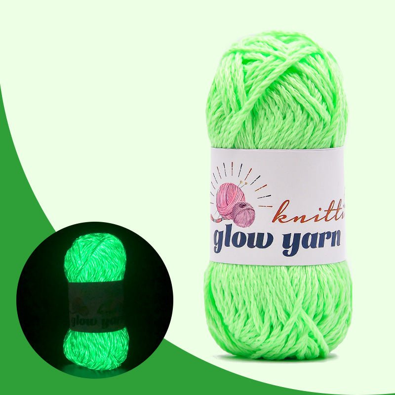 High Gloss Polyester Glow in the Dark Yarn(11 color)