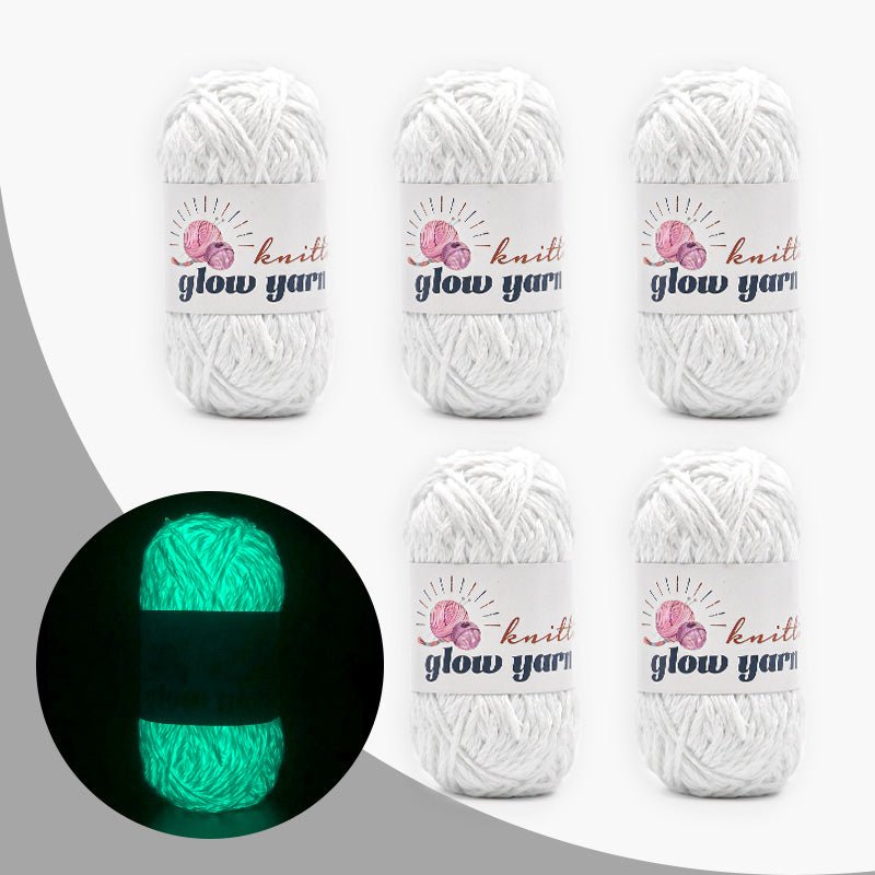 High Gloss Polyester Glow in the Dark Yarn(5PCS) - BlingBlingYarnHigh Gloss Polyester Glow in the Dark Yarn(5PCS)yarnBlingBlingYarnBlingBlingYarnYGMX28-001-5