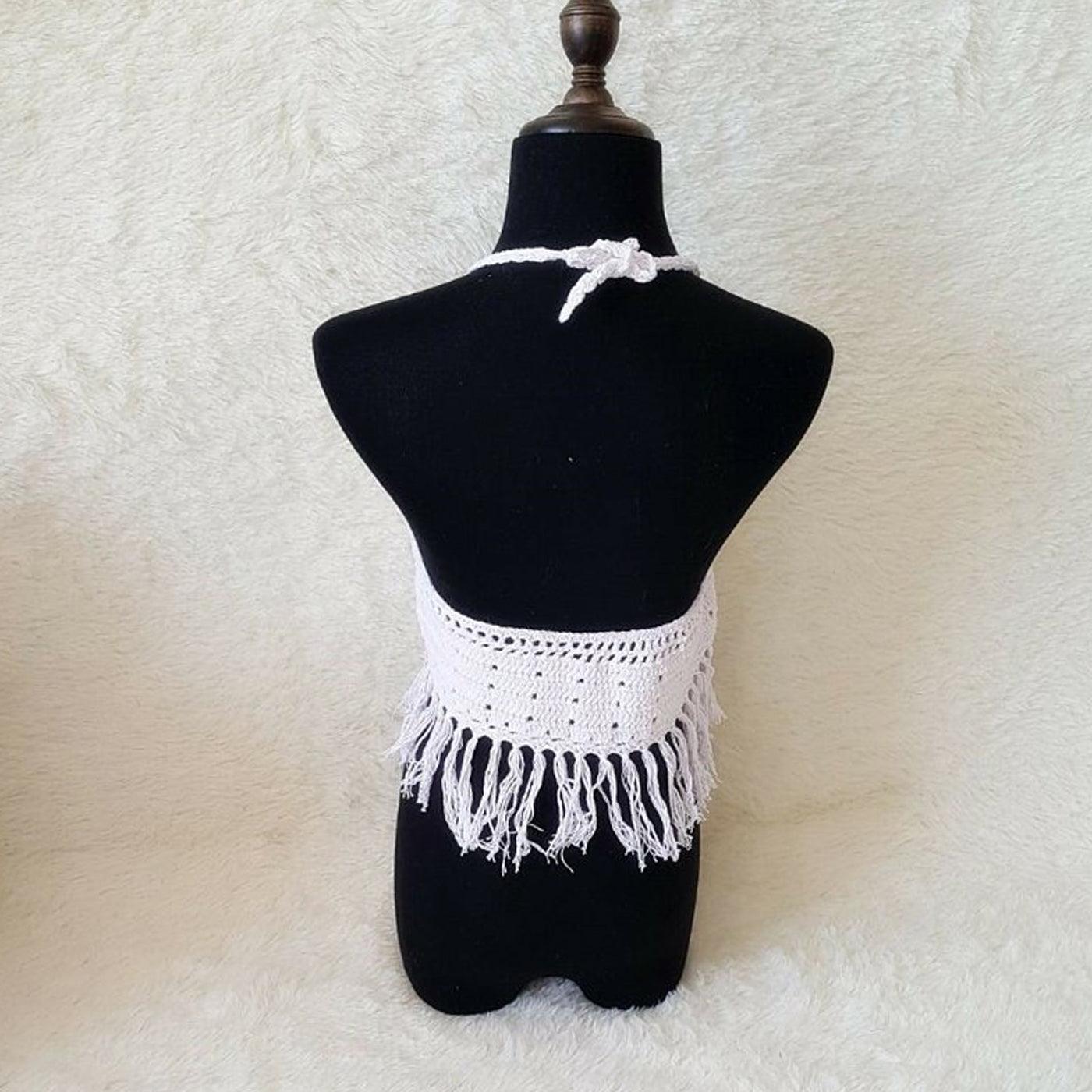 Luminous Fringe Cover-Up & Crochet Bikini - BlingBlingYarn