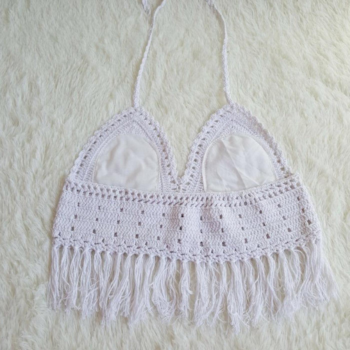 Luminous Fringe Cover-Up & Crochet Bikini - BlingBlingYarn