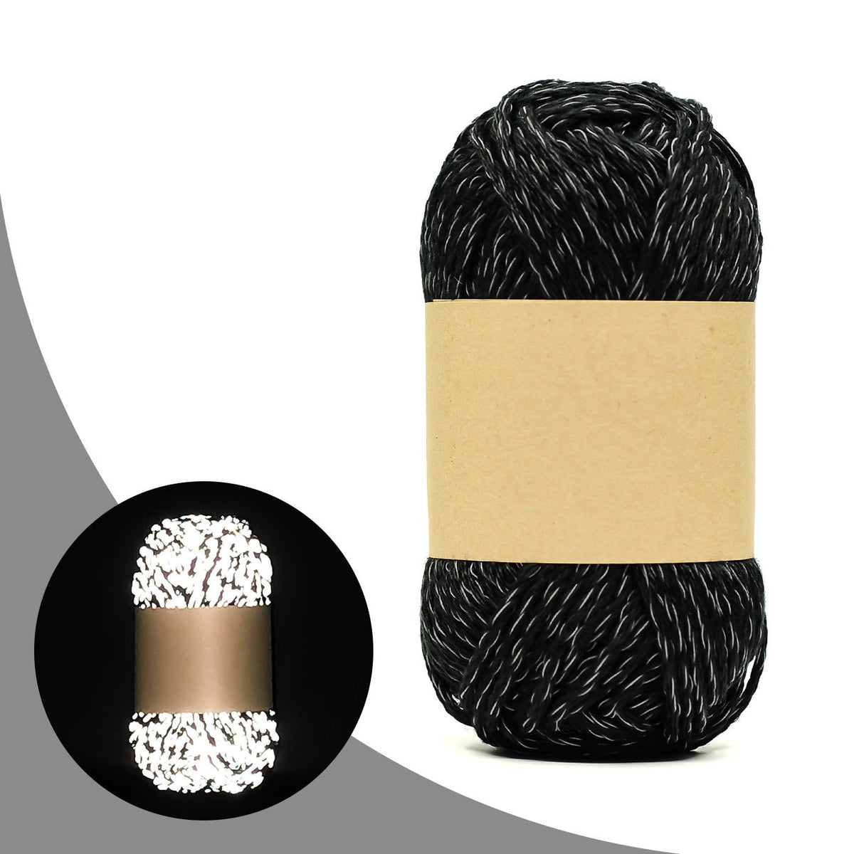 Reflective Yarn - Bright & Safe for Crochet Projects(14 colors)