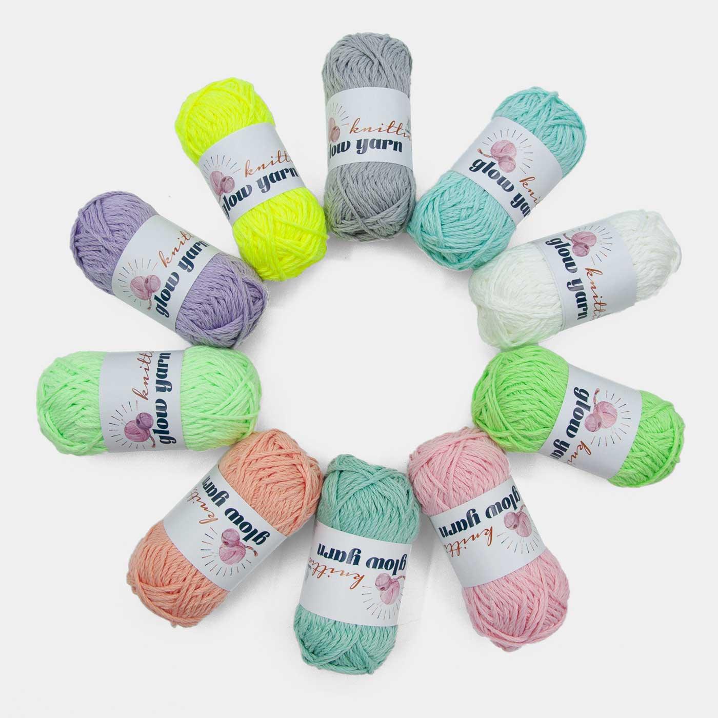 Premium Glow-in-the-Dark Yarn(10 color package) Experience the enchantment of our Premium Glow-in-the-Dark Yarn. Versatile and luminous, it adds a captivating glow to crafts, creating radiant masterpieces. $31.99