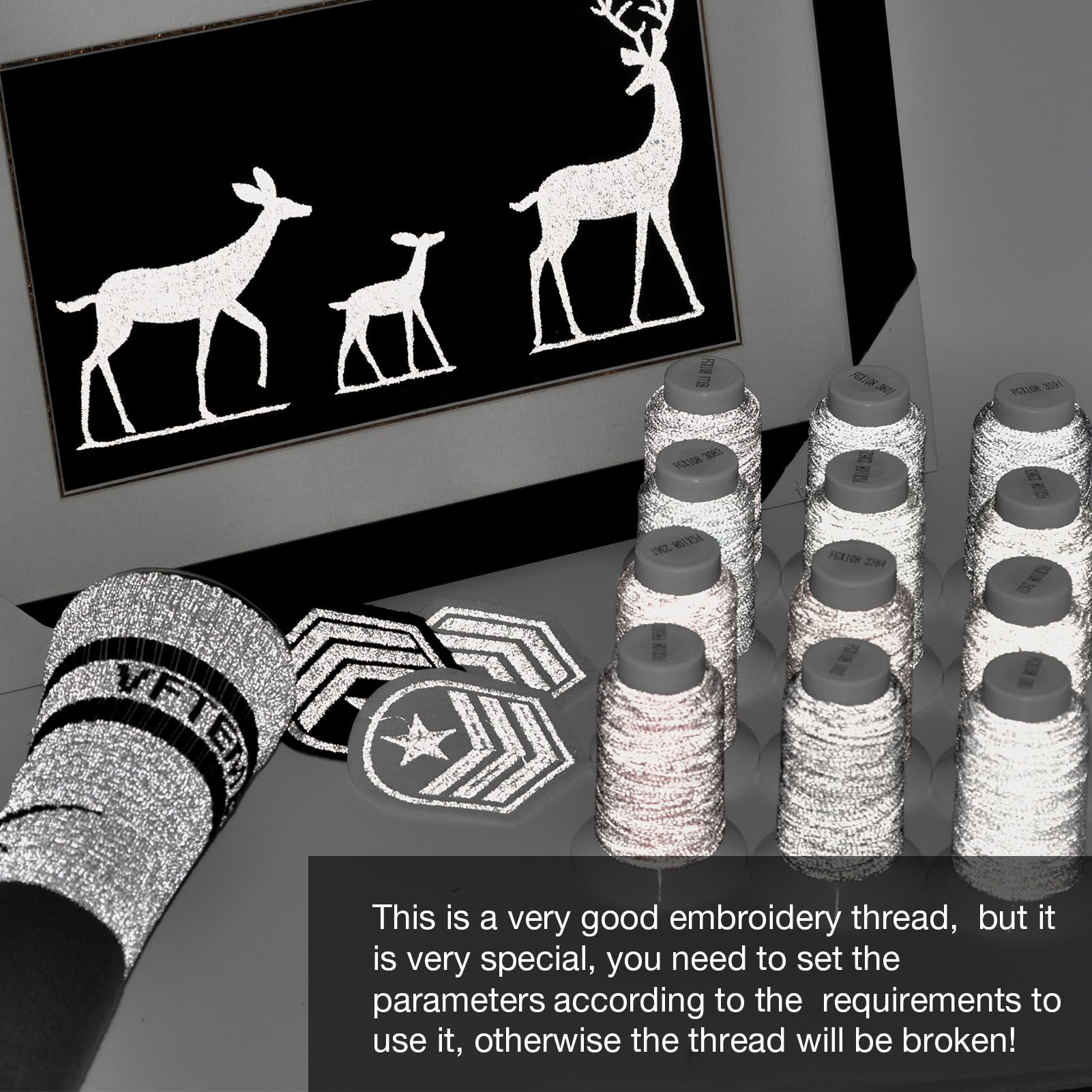 reflective embroidery thread