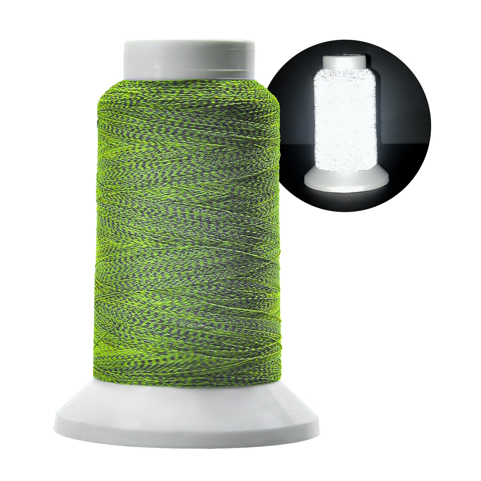 Premium Reflective Embroidery Thread 1000M - High-Visibility Safety Glow Thread