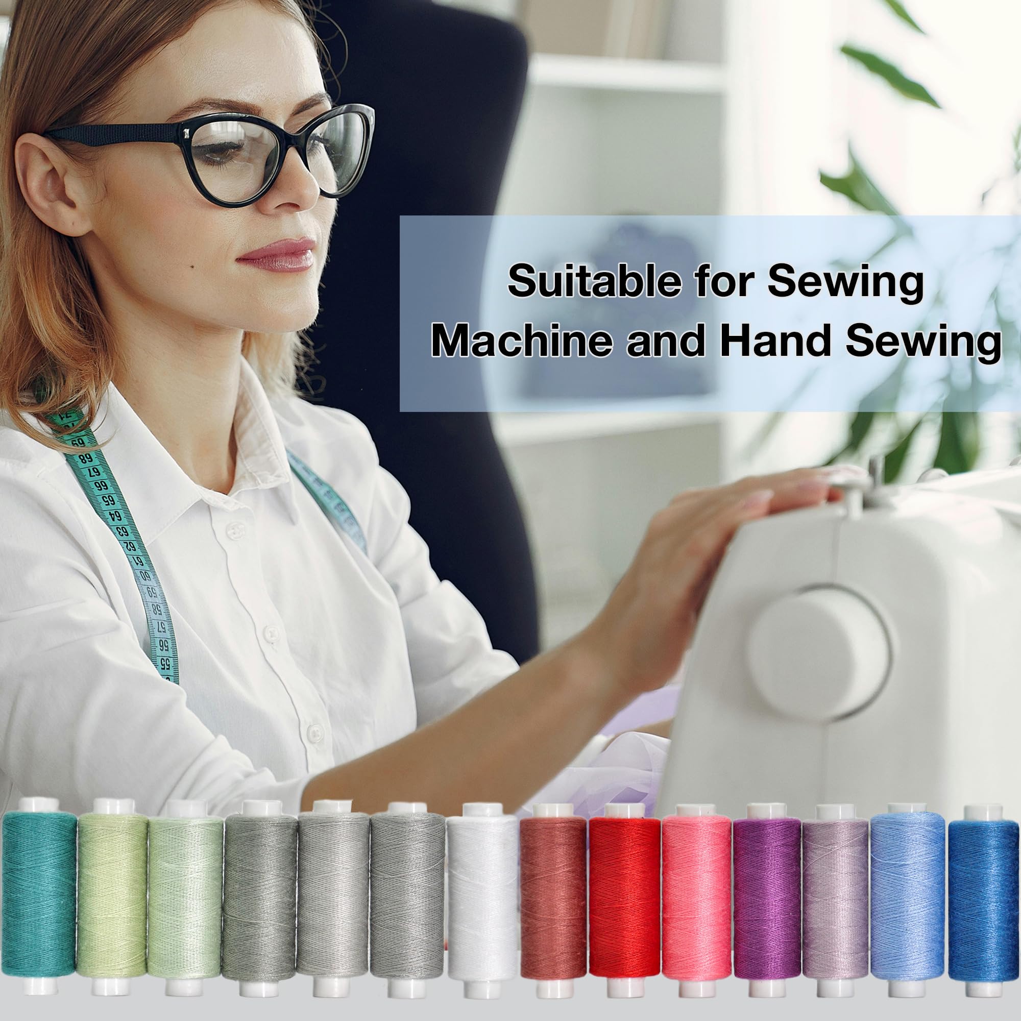 Sewing Thread - 24 Spools of Polyester Thread for Hand & Machine Sewing - BlingBlingYarnSewing Thread - 24 Spools of Polyester Thread for Hand & Machine SewingthreadBlingBlingYarnBlingBlingYarnMX10-24set