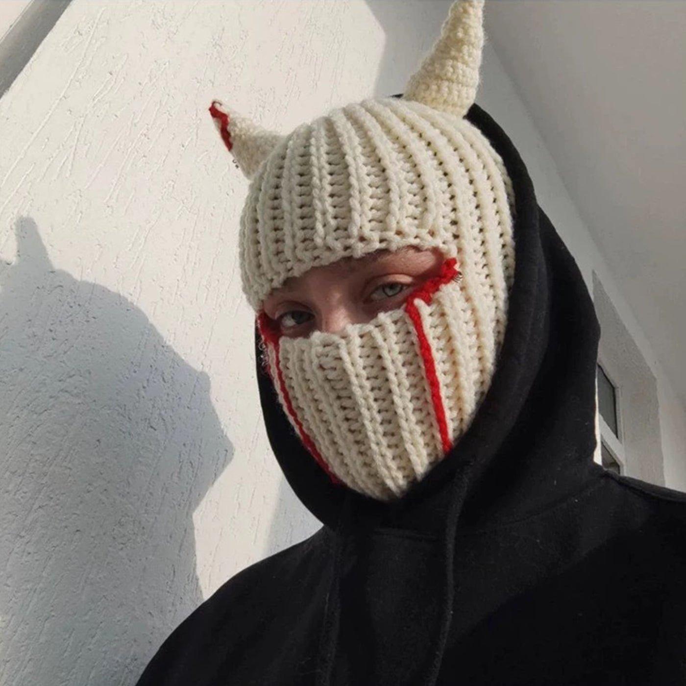 Whimsical Glow - in - the - Dark Devil Horn Mask - BlingBlingYarnWhimsical Glow - in - the - Dark Devil Horn MaskBlingBlingYarnBlingBlingYarnTB - 005