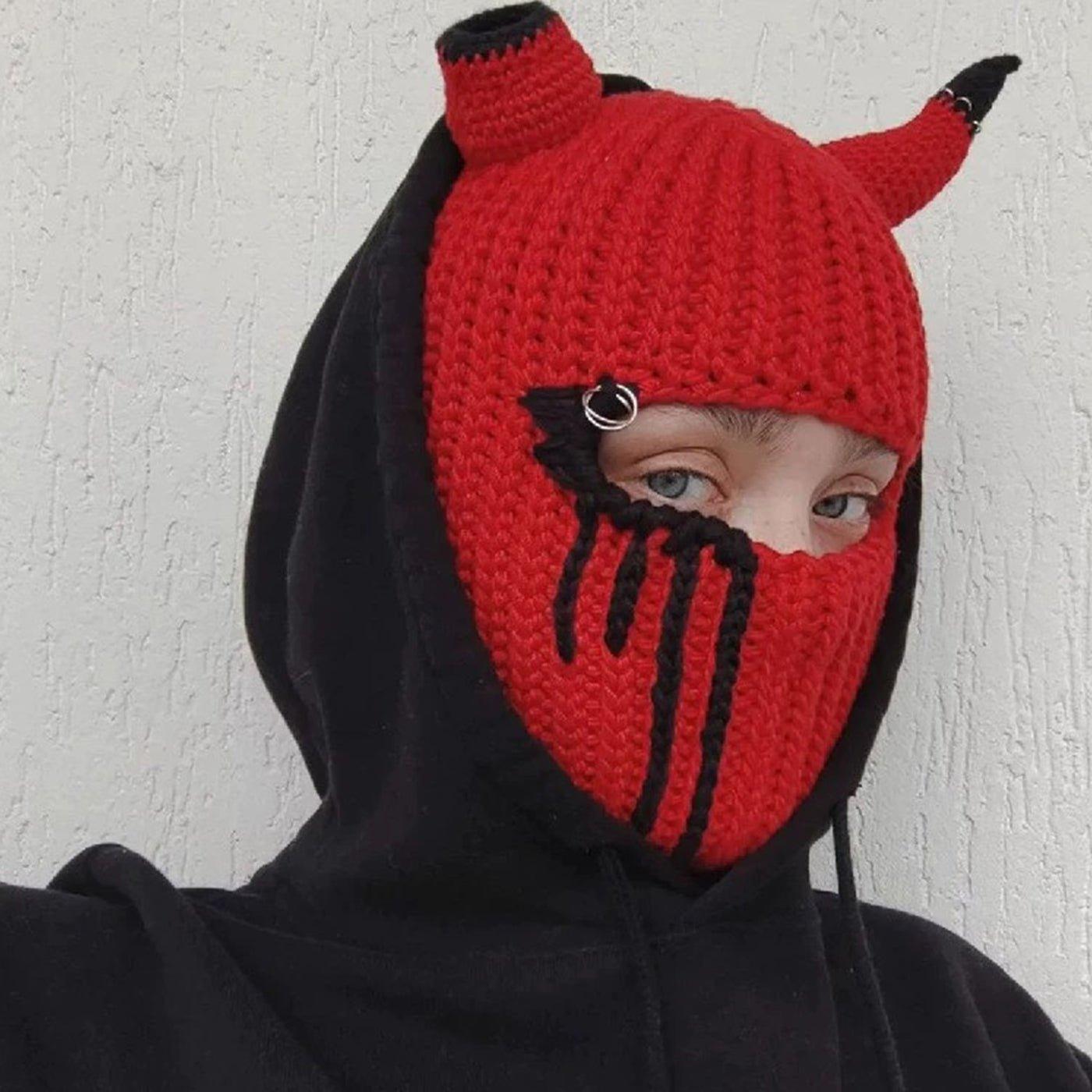 Whimsical Glow - in - the - Dark Devil Horn Mask - BlingBlingYarnWhimsical Glow - in - the - Dark Devil Horn MaskBlingBlingYarnBlingBlingYarnTB - 005