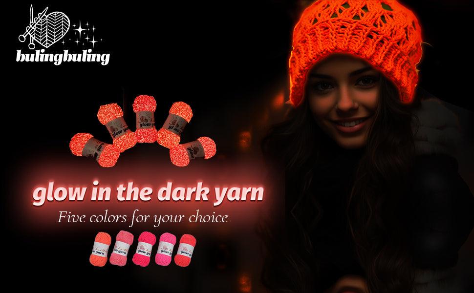 Bright Orange Yarn Glow in the Dark Yarn: The Essential Material for Hand Crochet Enthusiasts - BlingBlingYarn