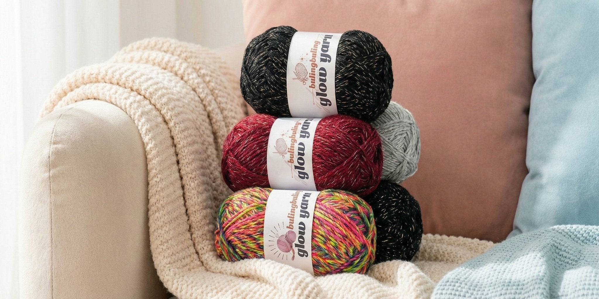 Glow yarn - BlingBlingYarn