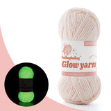 Glow-in-the-Dark Metallic Yarn - Premium Quality for Crochet & Knitting - 40 Colors