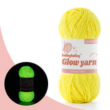 Glow-in-the-Dark Metallic Yarn - Premium Quality for Crochet & Knitting - 40 Colors