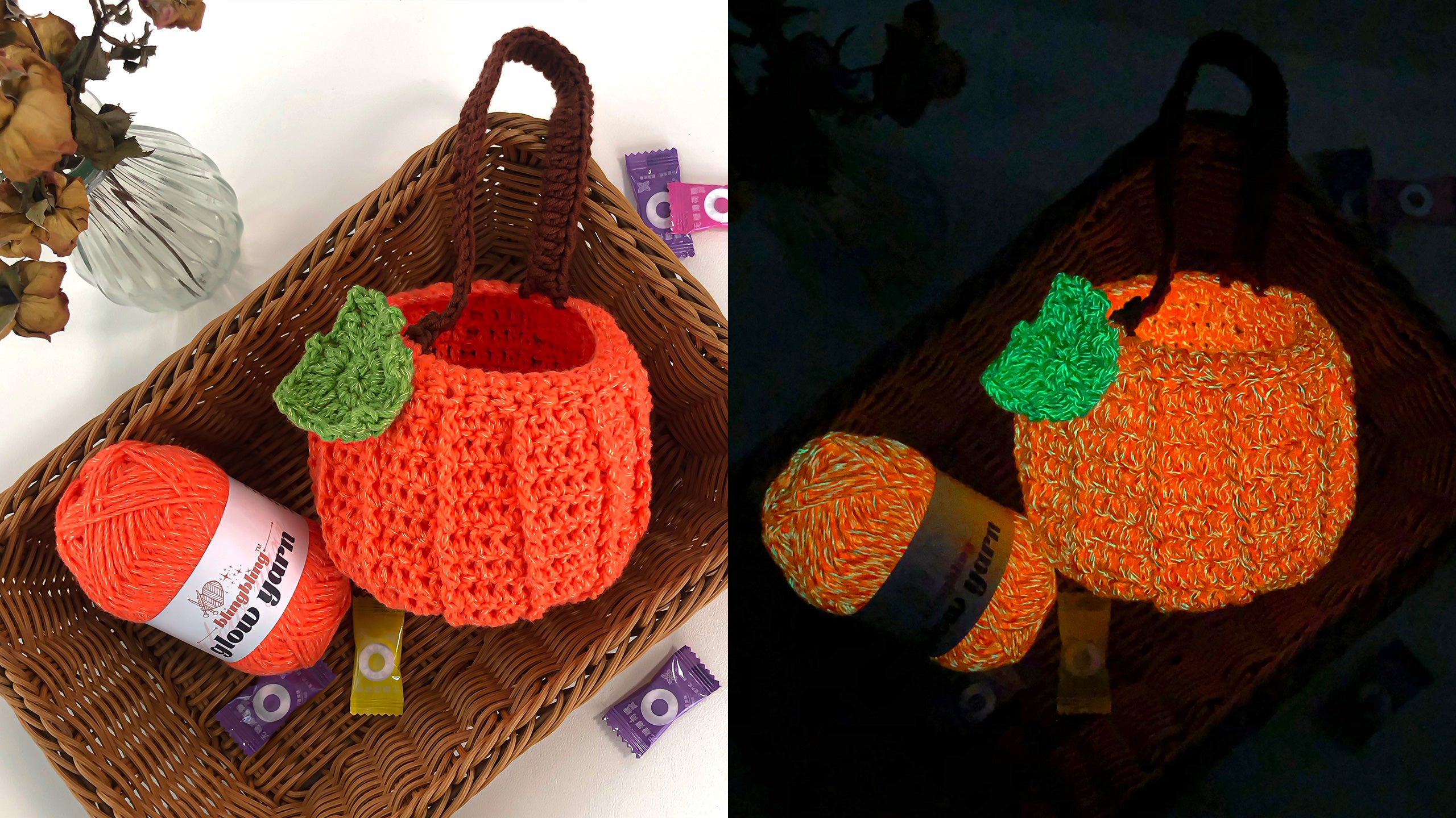 Halloween Pumpkin Candy Pack  (free crochet pattern)