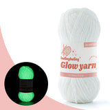 Glow-in-the-Dark Metallic Yarn - Premium Quality for Crochet & Knitting - 40 Colors