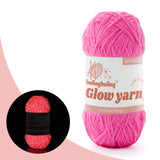 Glow-in-the-Dark Metallic Yarn - Premium Quality for Crochet & Knitting - 40 Colors
