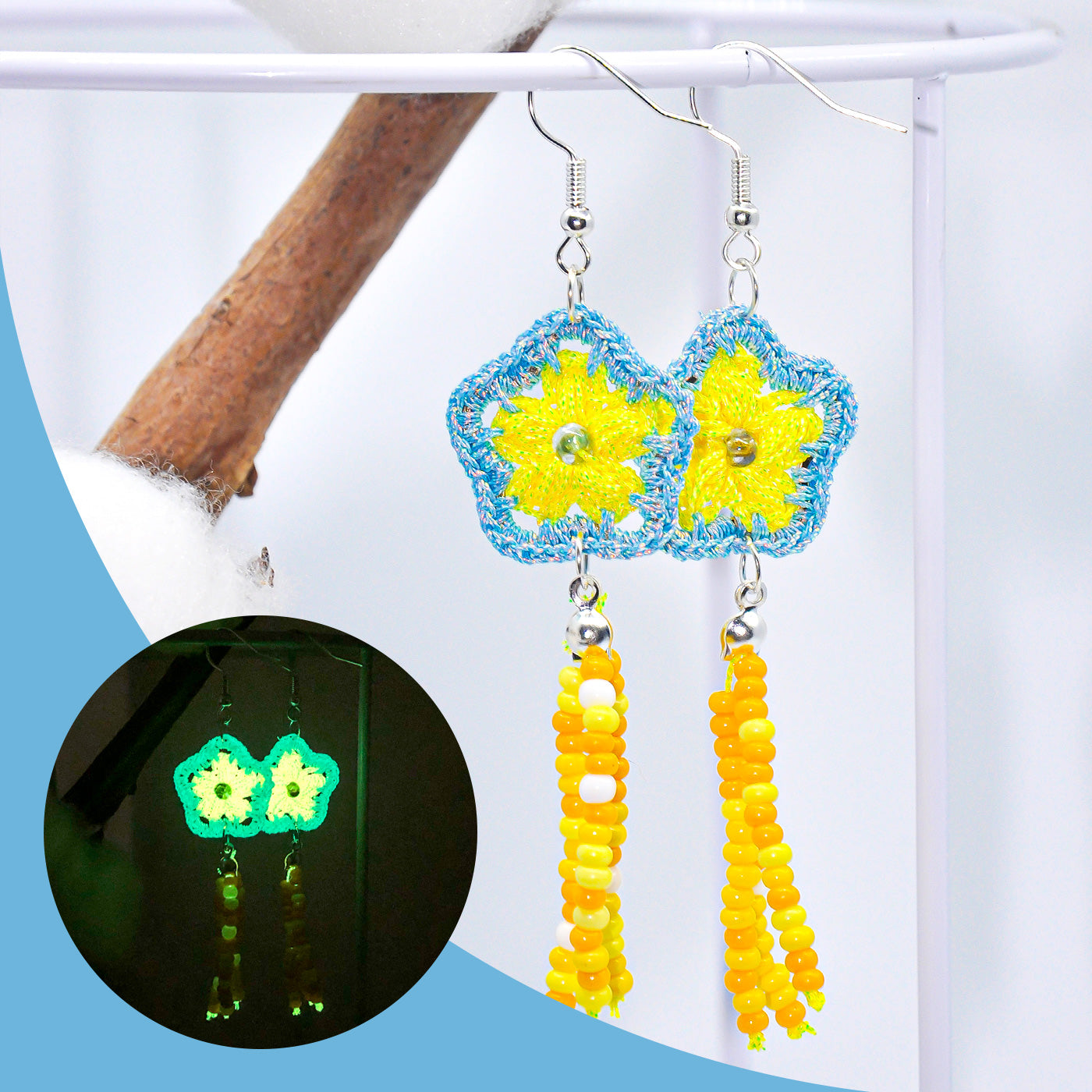 100% Handmade Premium Luminous Sense Earrings