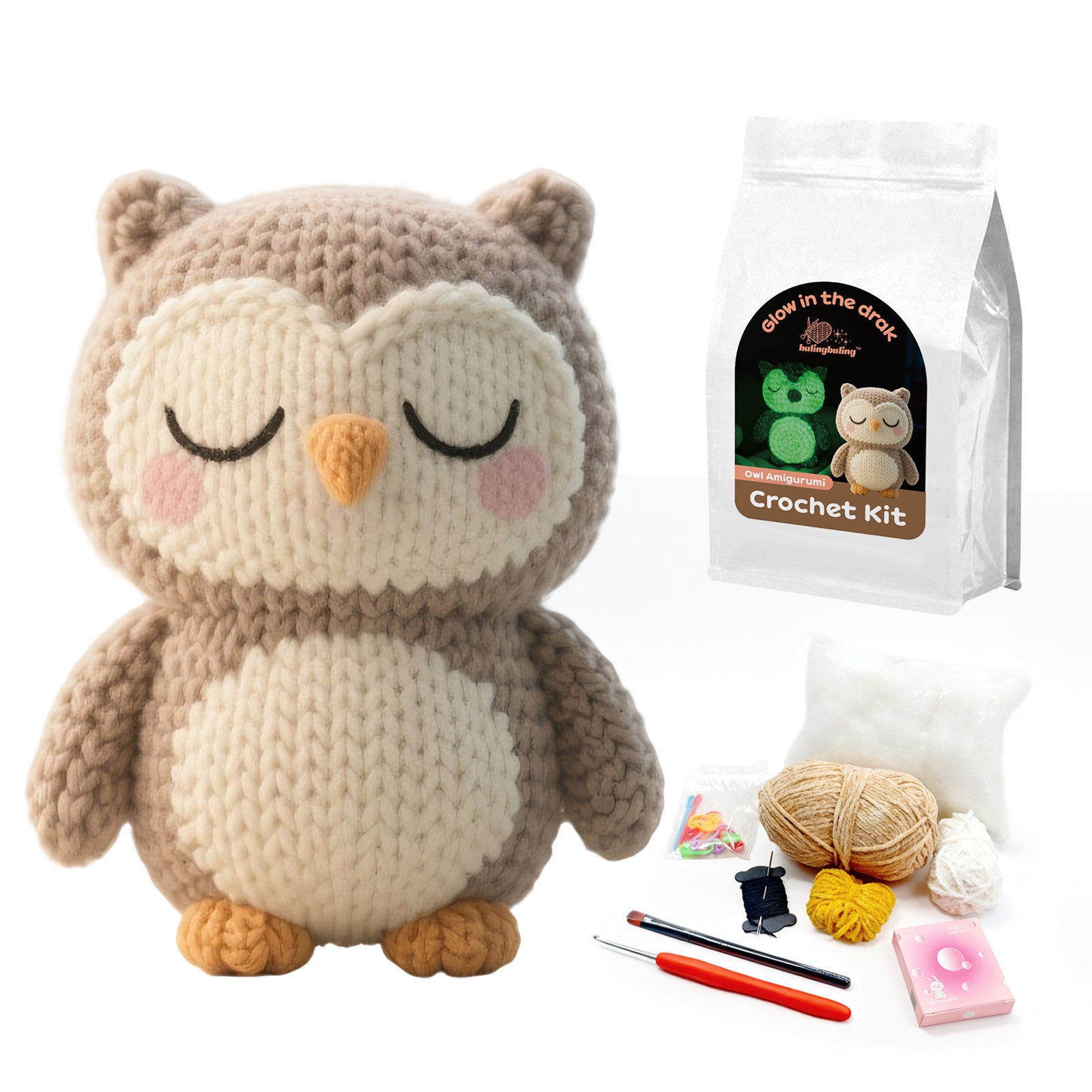 All-in-One Owl Embroidery Starter Kit for Beginners | Cute Bird Pattern