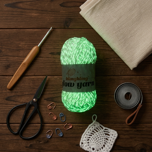 Reflective yarn and the safest night-time dog walk