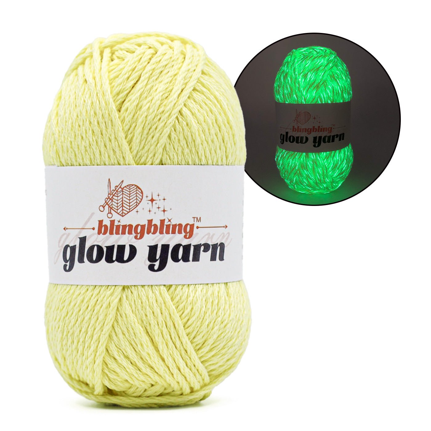 2024 New Premium Glow - in - the - Dark Yarns（5 color package) - BlingBlingYarn2024 New Premium Glow - in - the - Dark Yarns（5 color package)yarnBlingBlingYarnBlingBlingYarnYGMX65-034