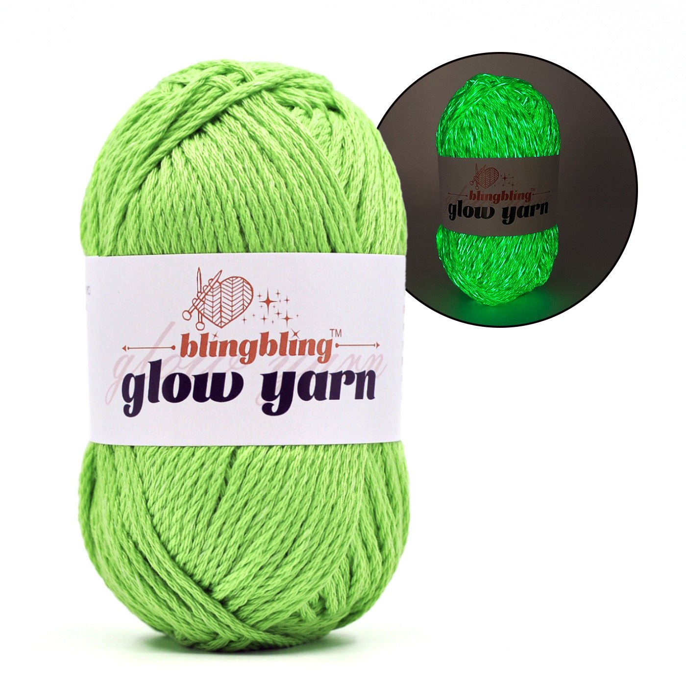 2024 New Premium Glow-in-the-Dark Yarns（5 color package)