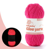 Glow-in-the-Dark Metallic Yarn - Premium Quality for Crochet & Knitting - 40 Colors