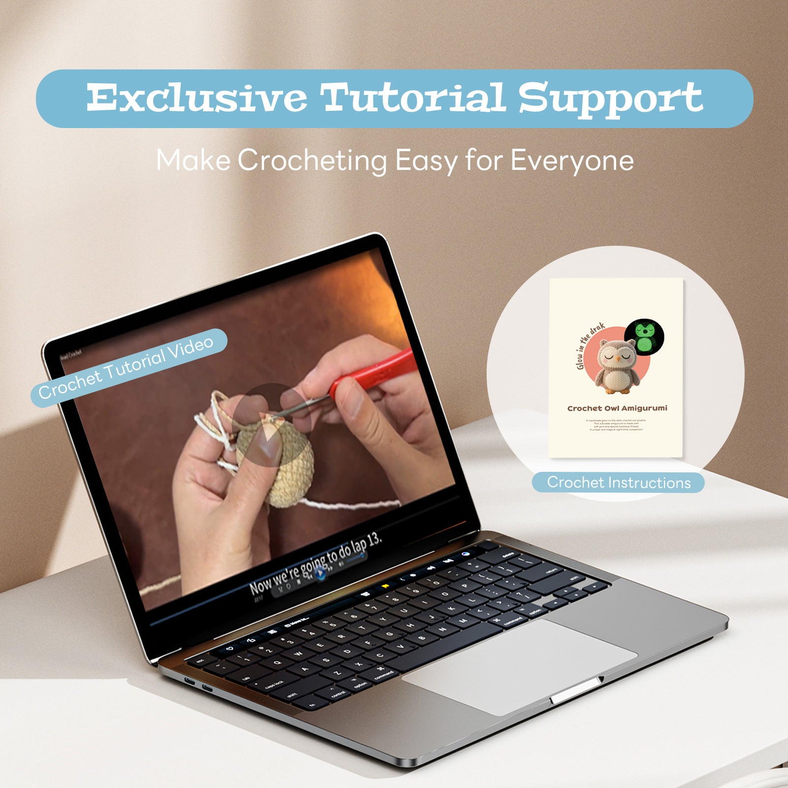 All-in-One Owl Embroidery Starter Kit for Beginners | Cute Bird Pattern