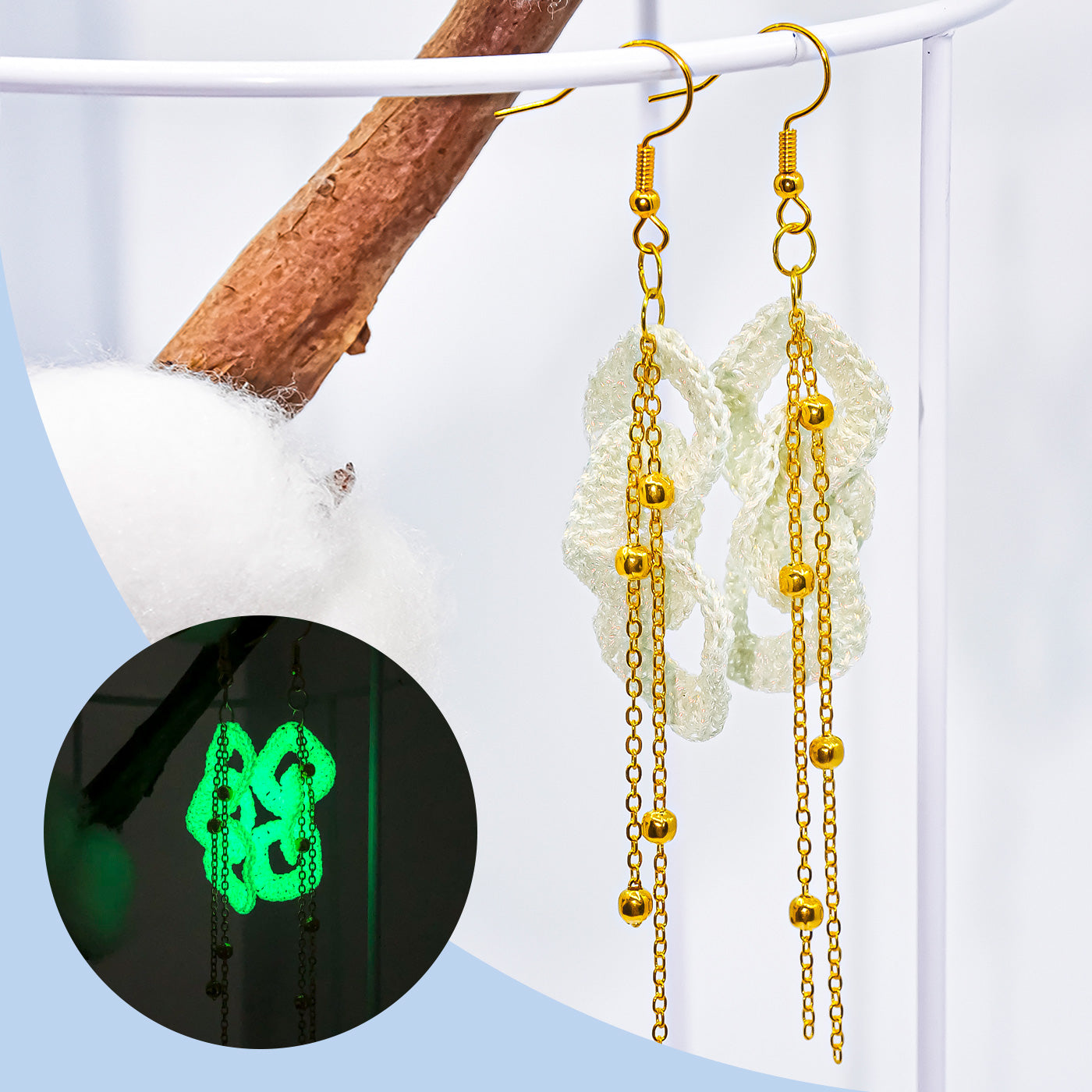 100% Handmade Premium Luminous Sense Earrings