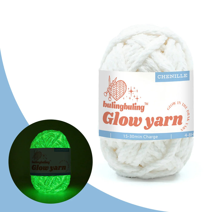 Chenille glow-in-the-dark yarn — view 9