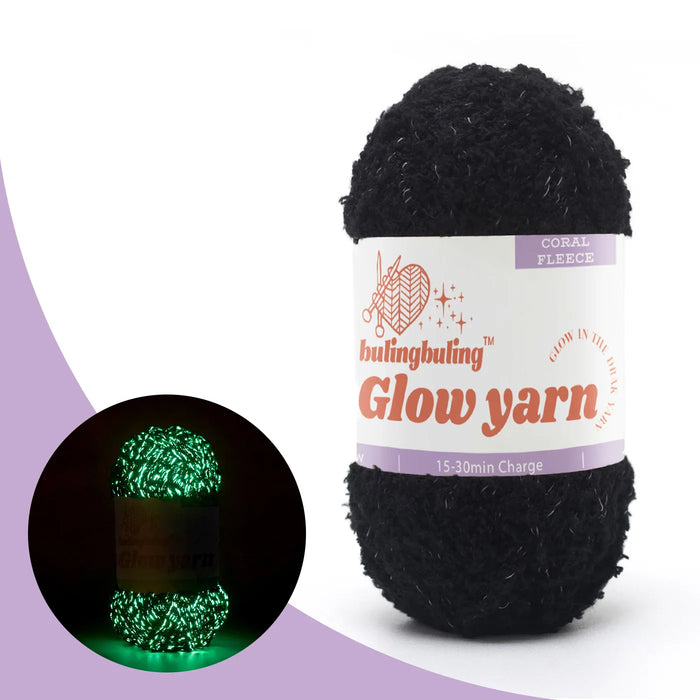 Coral fleece glow-in-the-dark yarn — view 16