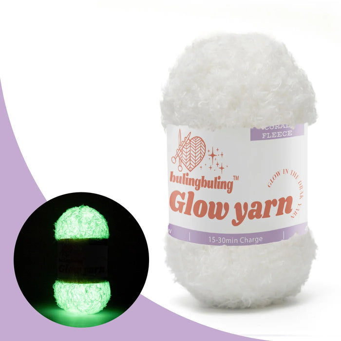 Coral fleece glow-in-the-dark yarn — view 15