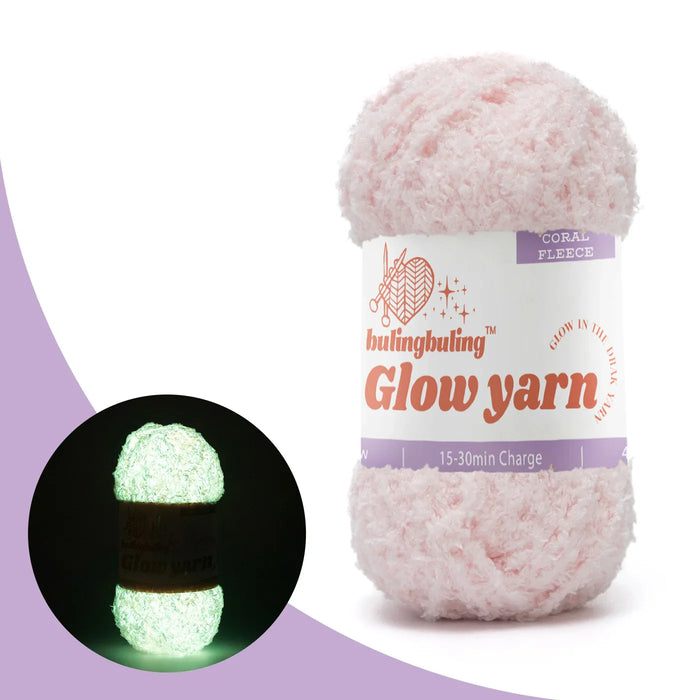 Coral fleece glow-in-the-dark yarn — view 13