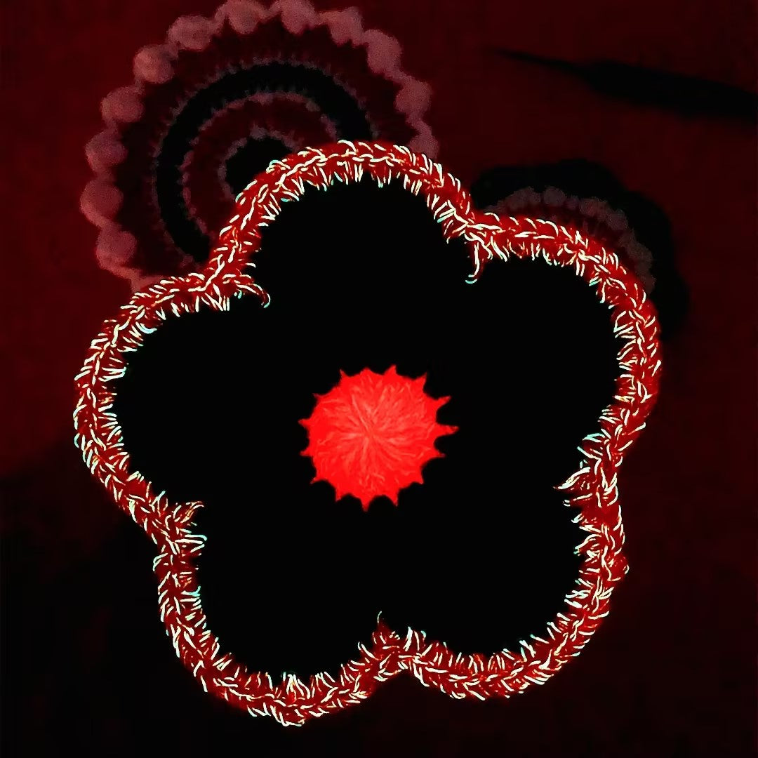Glow-in-the-Dark Flower Coaster Tutorial for Christmas