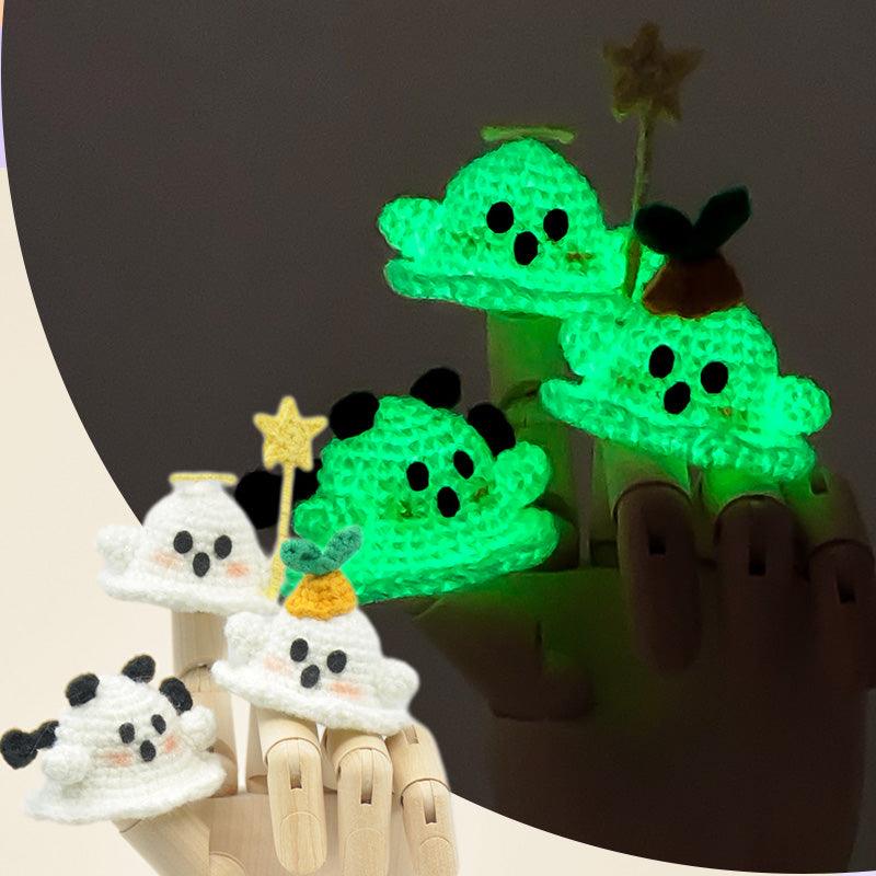 Beginner Finger Ghost Crochet DIY Material Kit (set of 5 shapes)