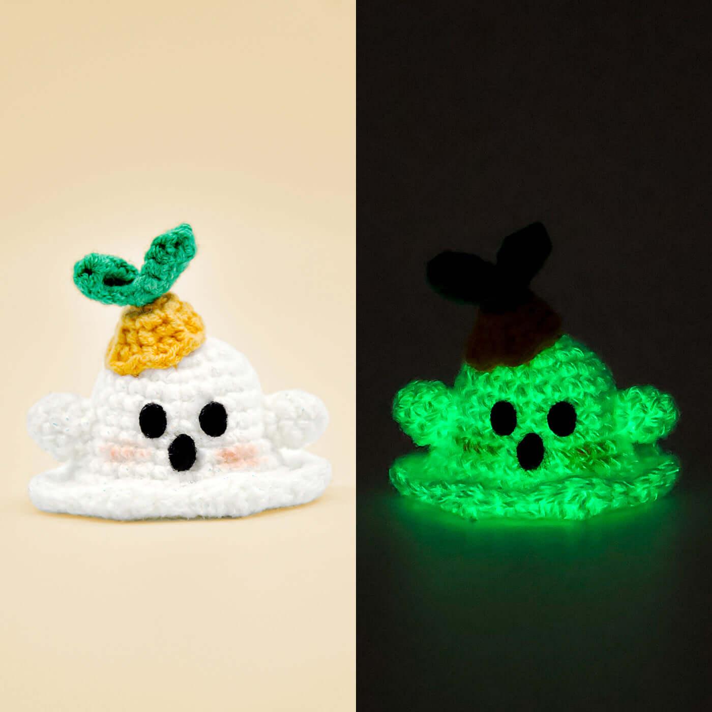 Beginner Finger Ghost Crochet DIY Material Kit (set of 5 shapes)