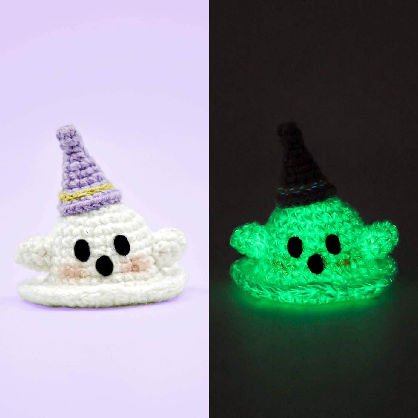 Beginner Finger Ghost Crochet DIY Material Kit (set of 5 shapes)