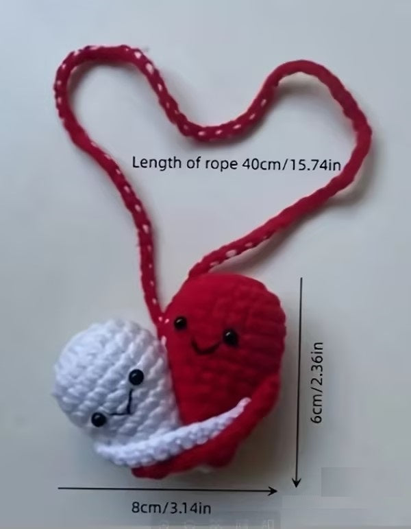 Heart to Heart Pendant Crochet Pattern (Free Pattern)