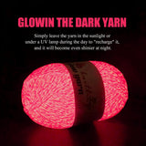 Glow in the Dark Acrylic Yarn, 100g (6 Colors) – Perfect for Crochet, Knitting, and DIY Projects - BlingBlingYarnGlow in the Dark Acrylic Yarn, 100g (6 Colors) – Perfect for Crochet, Knitting, and DIY ProjectsyarnBlingBlingYarnBlingBlingYarnYGMX47-302TH-100g